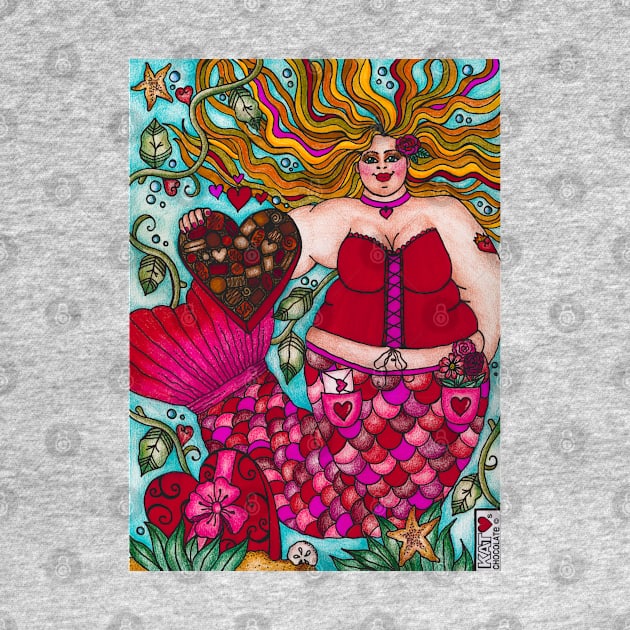 Valentine's Mermaid with Chocolates by Kat Loves Chocolate